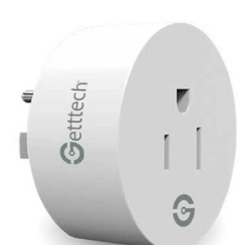 Enchufe inteligente getttech gsw-71002 - inalámbrico, wi-fi, blanco, 110v-125v