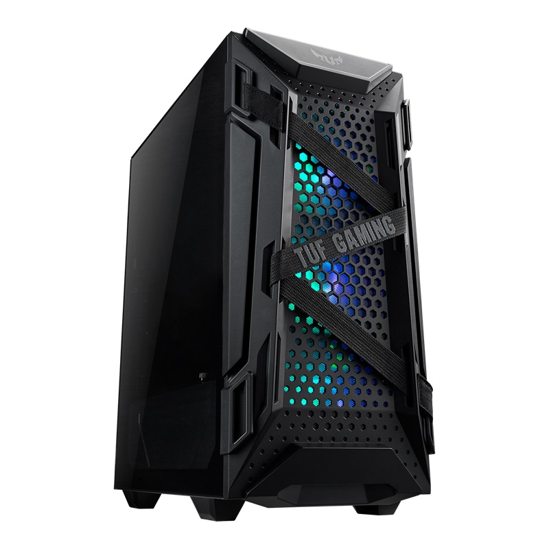 Gabinete  asus gt301/blk/argb - gabinete, atx, negro