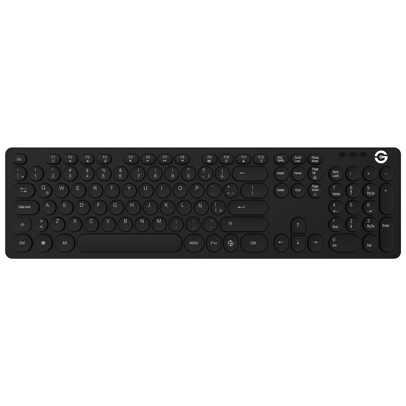 Teclado getttech gti-28201g ignite backlight usb gris 105 teclas