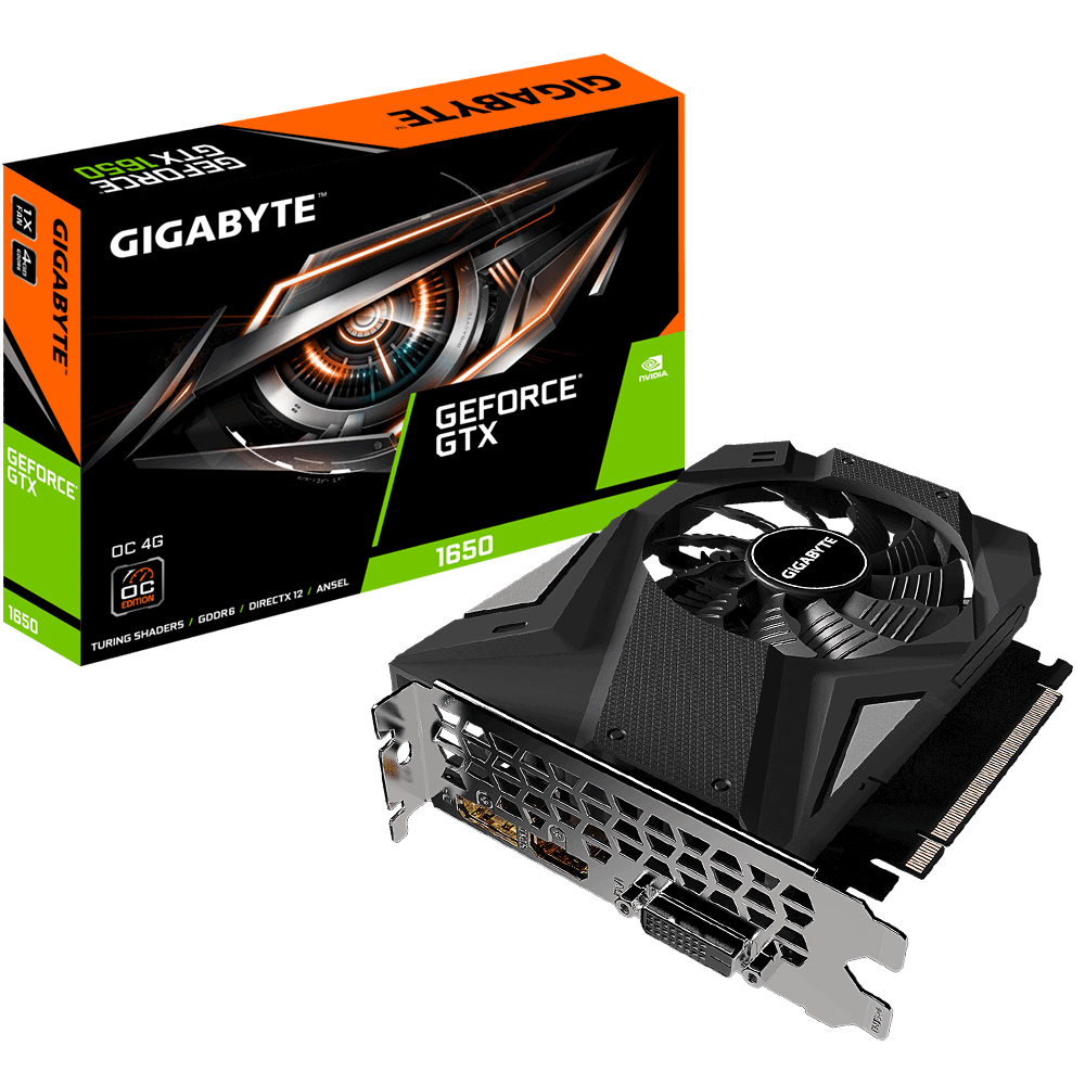 Tarjeta de video gigabyte gigabyte gv-n1656oc-4gd rev2.0 - nvidia, gtx 1650, 4 gb, gddr6