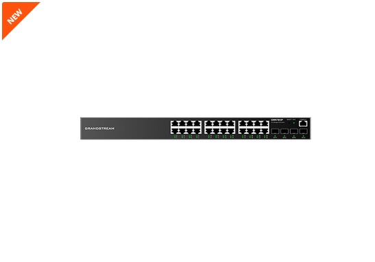 Switch grandstream gwn7803p - gris, 360 w, 24 + 2 sfp