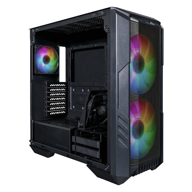 Gabinete cooler master  h500-kgnn-s00 con ventana argb - midi tower