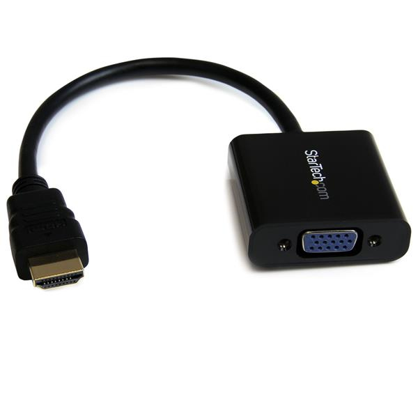 Convertidor de video hdmi a vga startech.com hd2vgae2 - hdmi, vga, negro