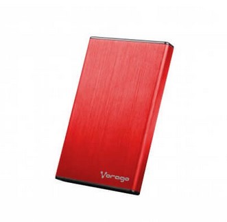 Enclosure vorago hdd-201 - usb 3.0, 2.5 pulgadas, rojo