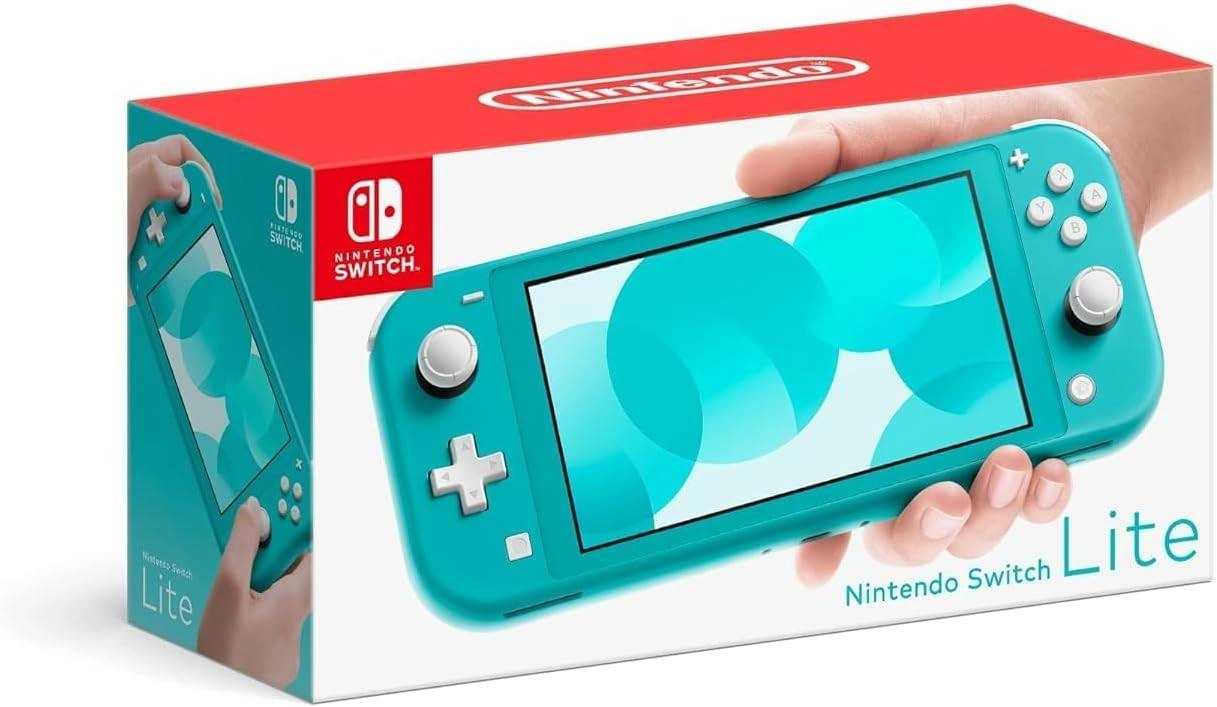 Nintendo switch lite - edición estándar - azul turquesa. version internacional