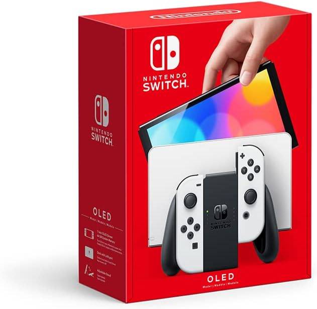 Nintendo switch oled color joycons blanco. version internacional