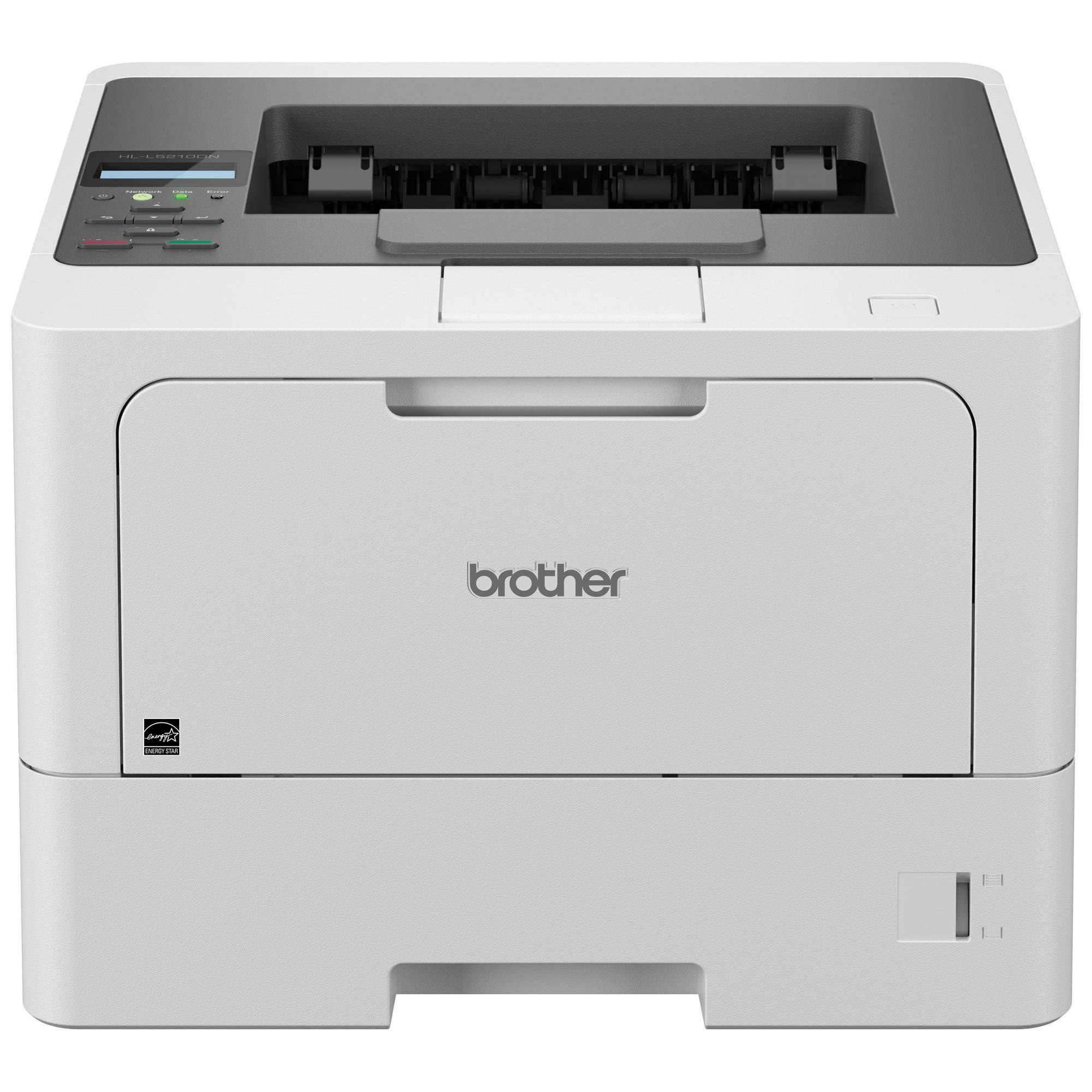 Impresora láser monocromática brother hll5210dn - 50 ppm, dúplex, gigabit ethernet, usb 2.0, tóner de hasta 11, 000 págs