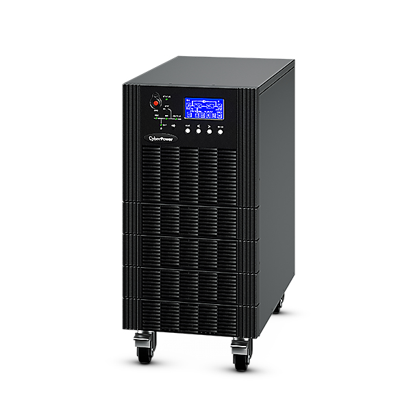 Cyberpower hstp3t10k 10kva/10kw. el ups trifásico en línea proporciona respaldo de energía duradero para armarios de datos