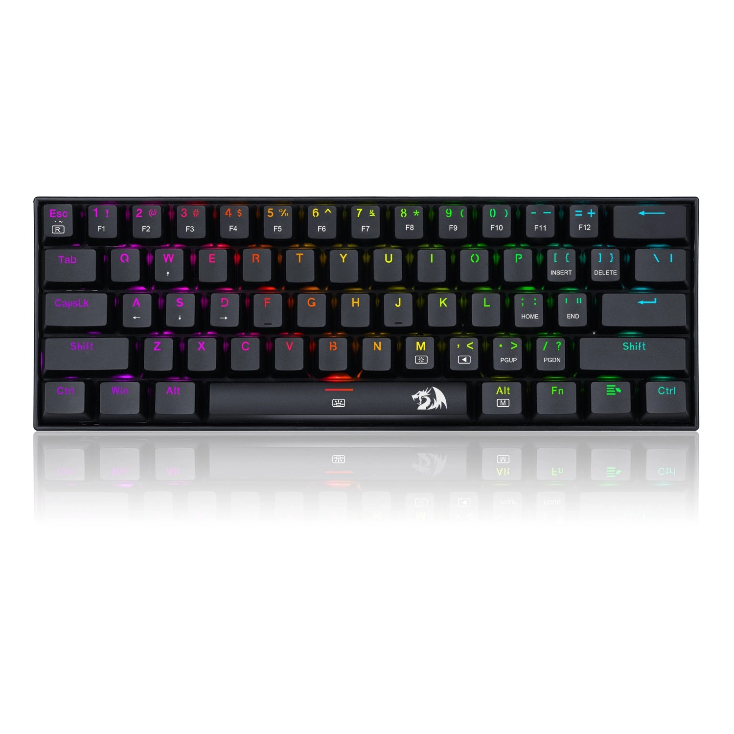 Teclado mecánico redragon dragonborn k630rgb brown - inglés, negro, rgb