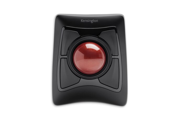 Trackball inalámbrico  kensington k72359ww - negro con detalles en rojo, bluetooth