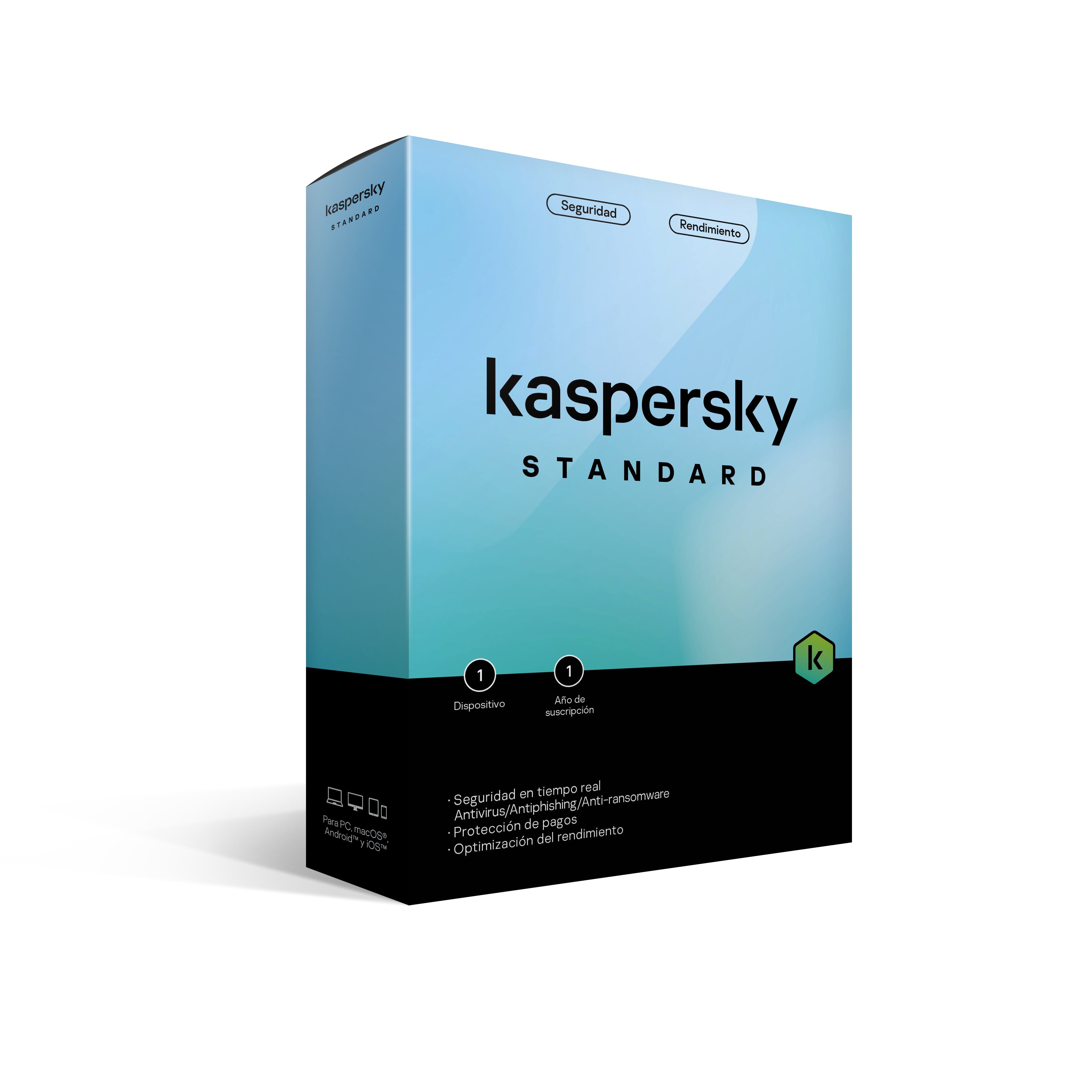 Kaspersky standard 1 dispositivo 1 año (anti-virus)