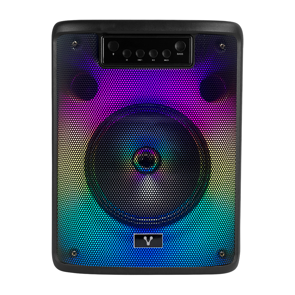 Bafle vorago ksp-303 negro 4 10watts rms / recargable / tws bt 4hrs carga usb tipo c