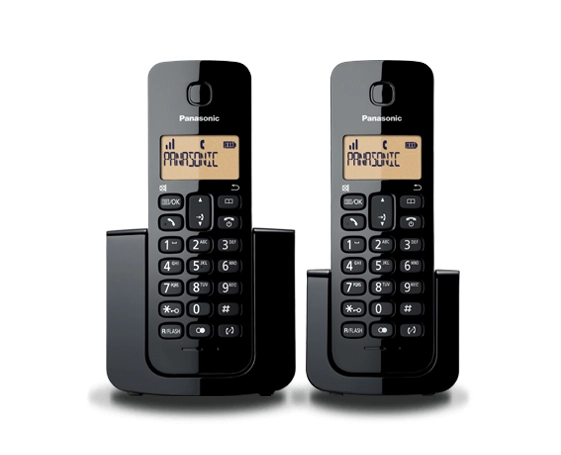 Teléfono unilineal  panasonic kx-tgb112meb - negro, lcd