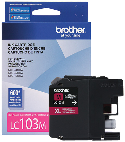 Cartucho de tinta brother lc103m - magenta