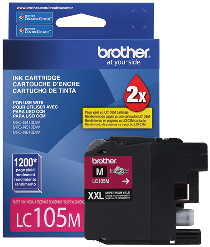 Cartucho de tinta brother lc105m - magenta