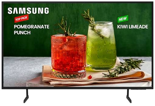 Television led samsung 50 semi profesional smart tv serie be50d-h, 4k uhd 3840x2160, 3 años garantia, señalizacion digital basica, apps smart, usb, hdmi, 16/7