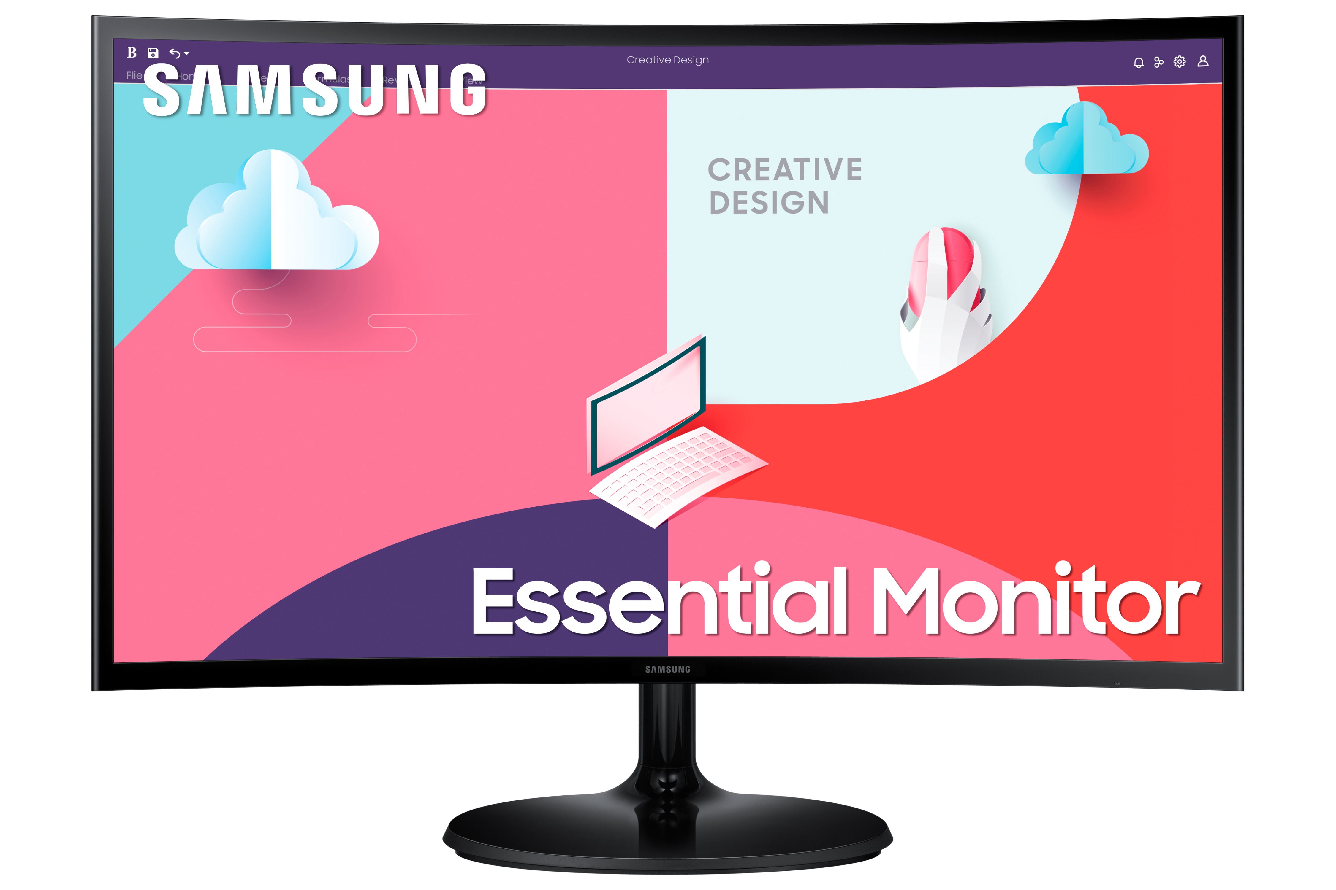 Monitor samsung 27 pulgadas curvo 1800r - 1920 x 1080, 75hz, 4ms ls27c360ealxzx