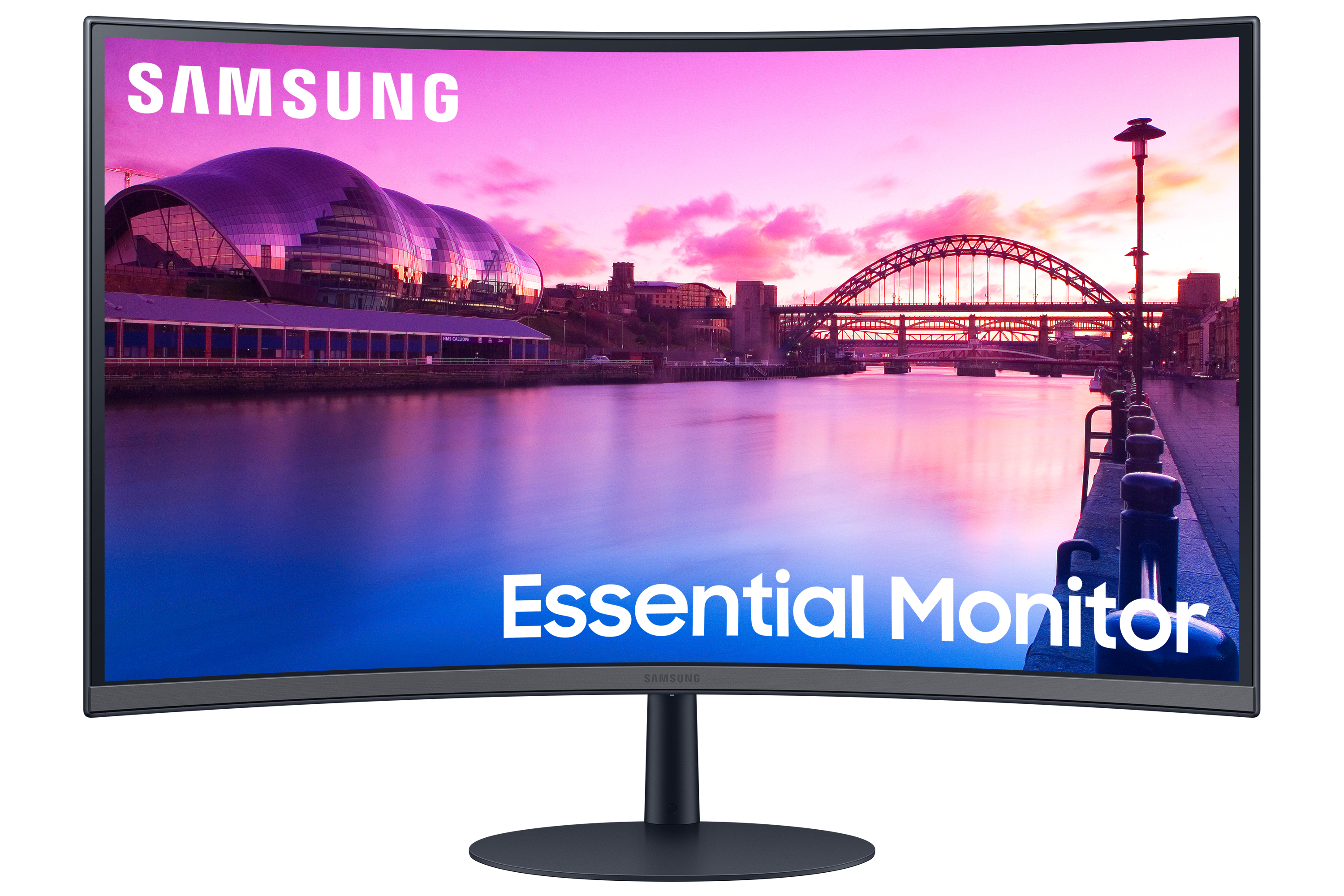 Monitor samsung curvo 32 pulgadas - con diseño sin bisel, curvatura 1000r ls32c390ealxzx