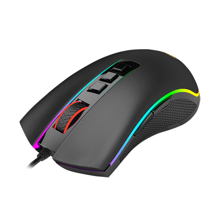 Mouse  redragon m711-fps - juego, negro