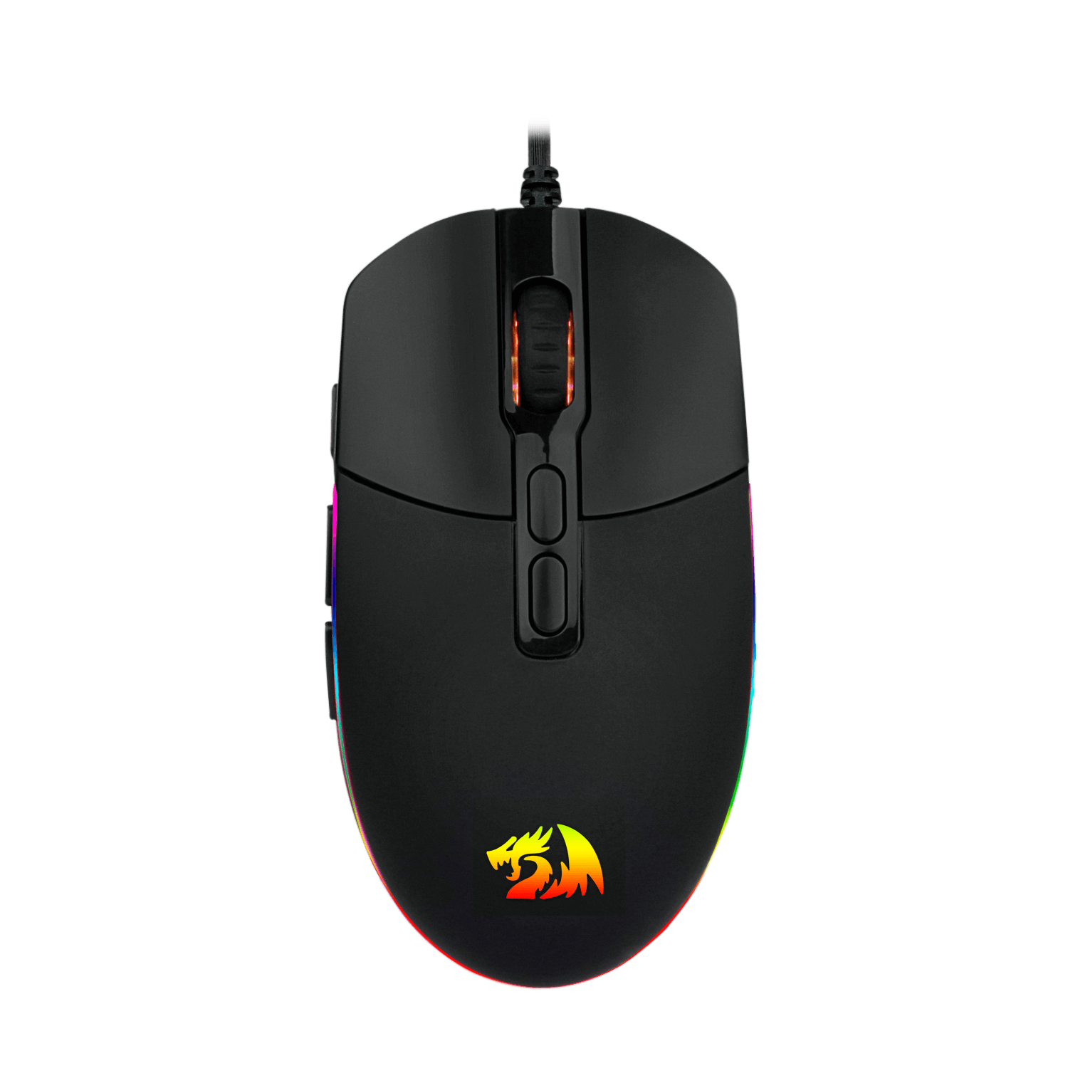 Mouse  redragon invader - juego, negro