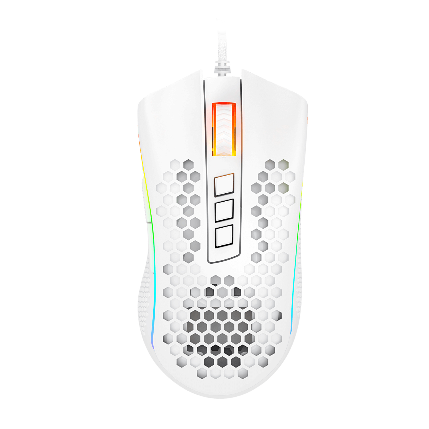 Mouse  redragon storm elite white - juego, blanco