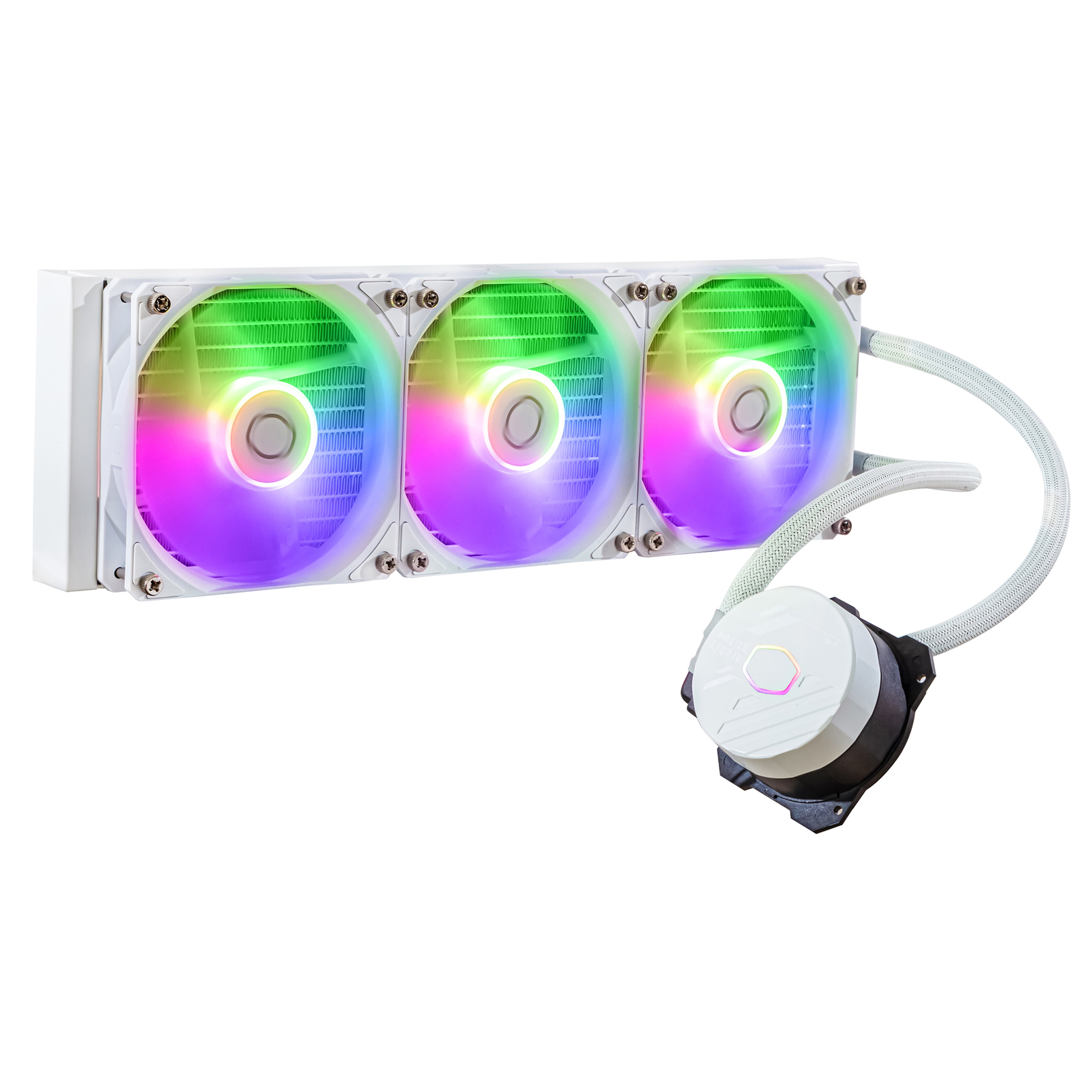 Enfriamiento cooler mlw-d36m-a18pz-rw masterliquid 360l core argb white enfriamiento líquido para cpu - 3 ventiladores 120 mm