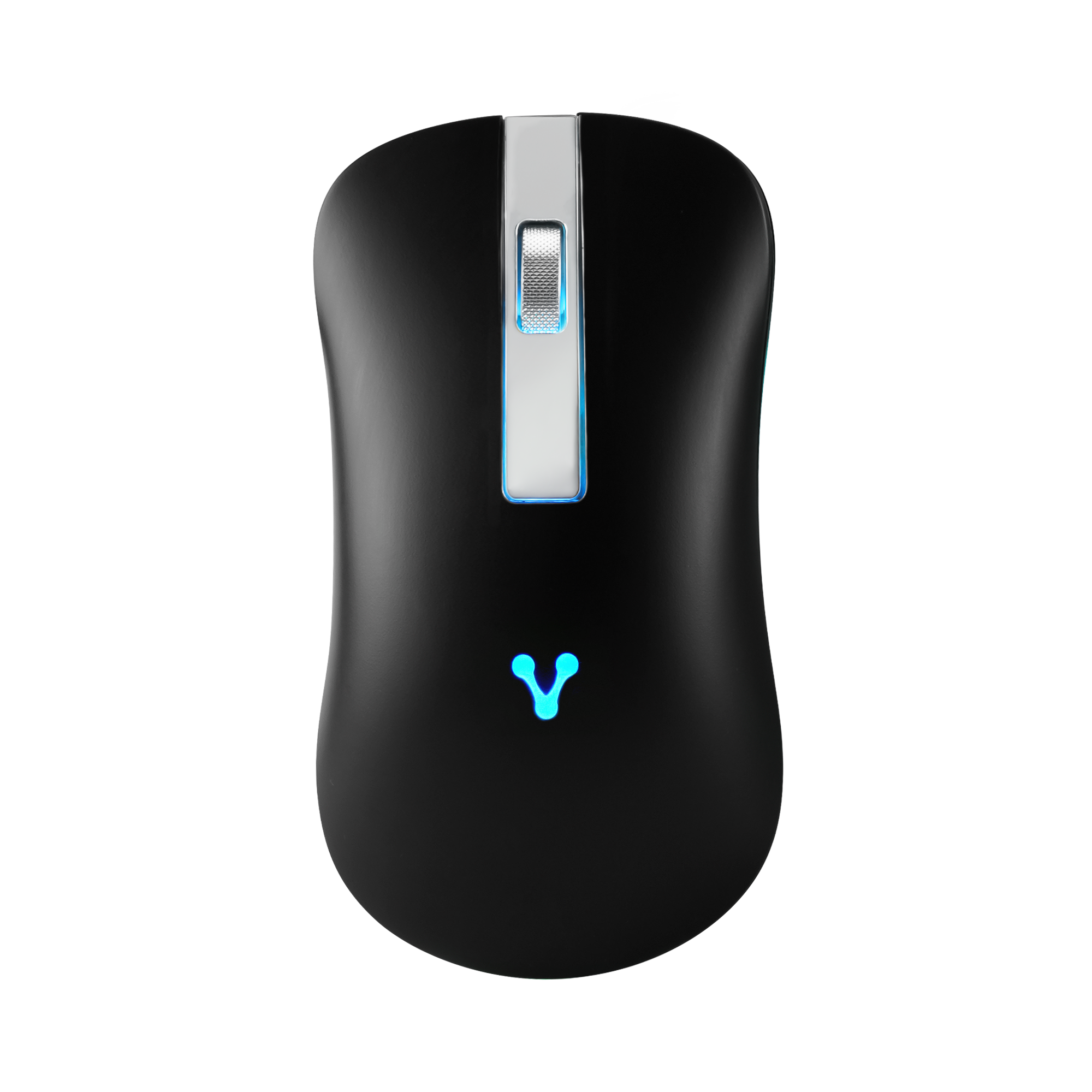 Mouse vorago mo-305-slim-bk slim led rgb inalambrico recargable negro