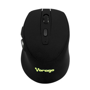 Mouse inalámbrico iluminado vorago mo-306 - negro, 2400 dpi, recargable