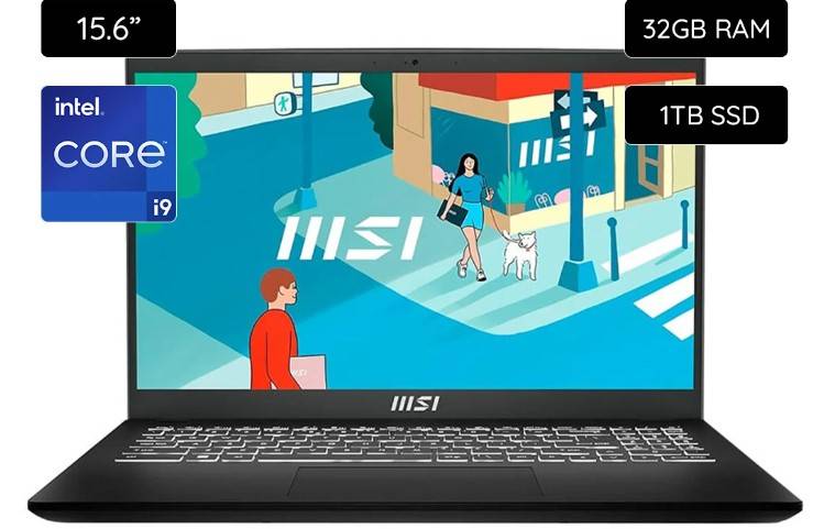 Laptop gaming msi modern b13m-010us procesador intel core i9-13900h