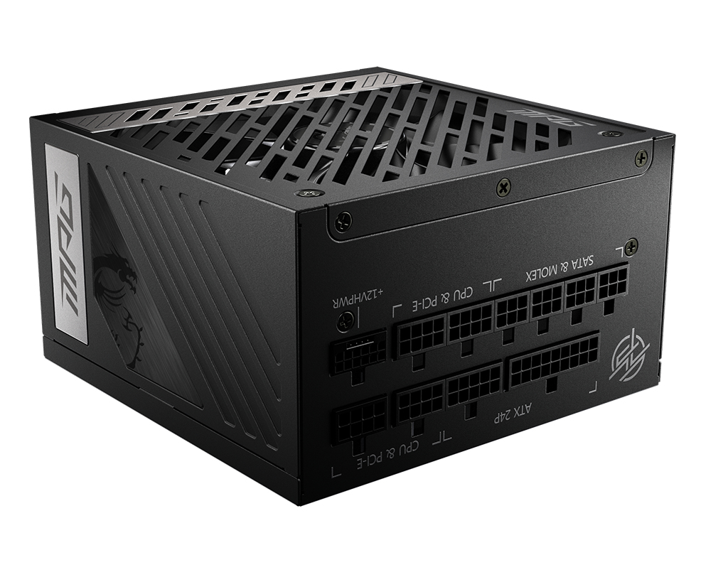 Fuente de poder msi mpg a1000g pcie5 - color negro, compatible con tarjetas rtx serie 40