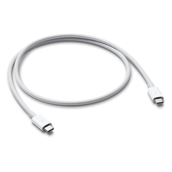 Thunderbolt 3 (usb‑c) cable (0.8 m) apple mq4h2am/a - color blanco, apple, 0.8 m, cable thunderbolt 3