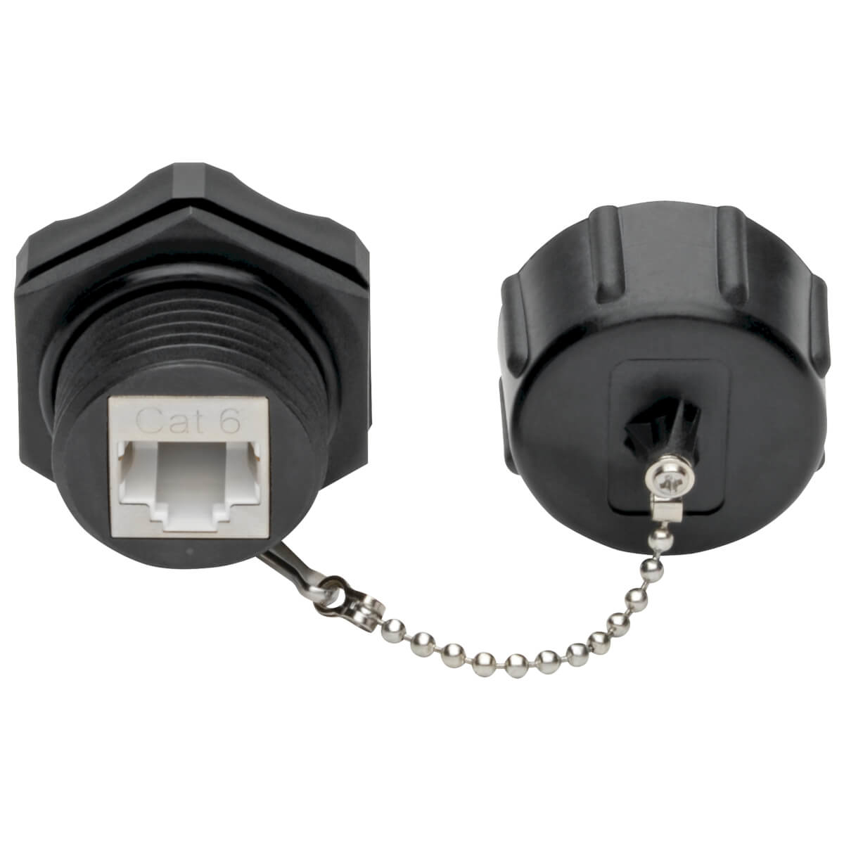 Conector keystone  tripp-lite n206-kj01-ind - cat6 / cat5e, negro