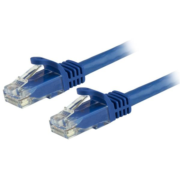 Cables de conexión cat 6 startech.com n6patch1bl - 0, 3 m, rj-45, rj-45, macho/macho, azul