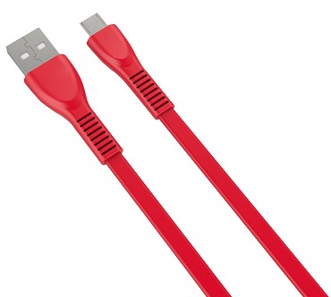 Cable usb a micro usb naceb technology na-0103r - usb, micro usb, 1 m, rojo