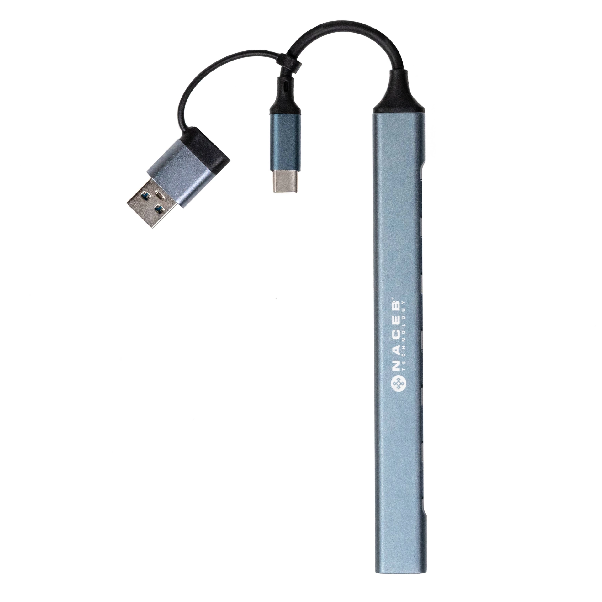 Naceb hub usb-c/a a 7 puertos 1*usb 3.0 - 6*usb2.0 na-0125