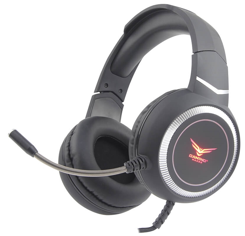 Audífonos gamer  naceb technology na-0311 - negro, 2 m