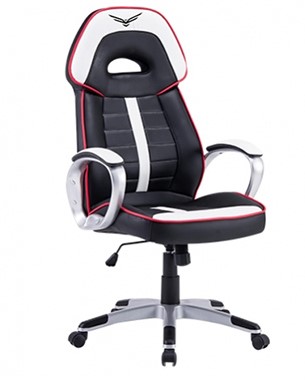 Silla gaming naceb technology warhammer - gamer, negro/blanco, piel sintética