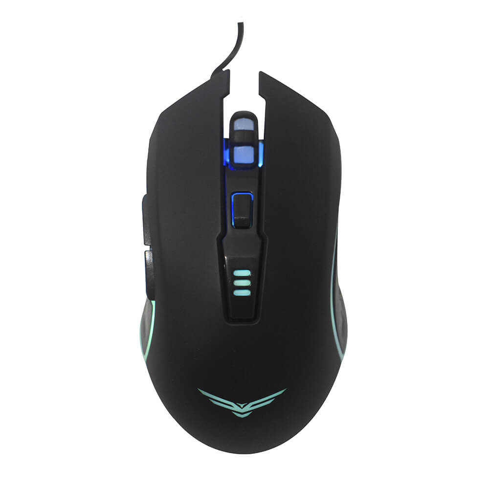 Mouse gamer horus naceb technology na-0937 - alámbrico, 1000/1600/2400/3200 dpi's, negro