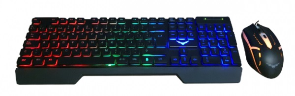 Kit teclado y mouse gamer naceb fallen (na-0951) - retroiluminado, teclado y mouse