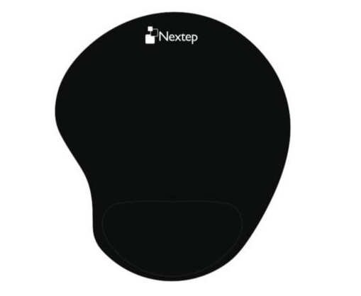 Mouse pad nextep ne-418c ergonómico gel color negro con almohadilla dimensiones 23 cm y 20 cm 170 gr