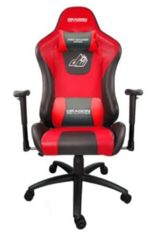 Silla gamer ergonómica dragon xt modelo racing descansabrazos 2d color rojo-negro ne-460r