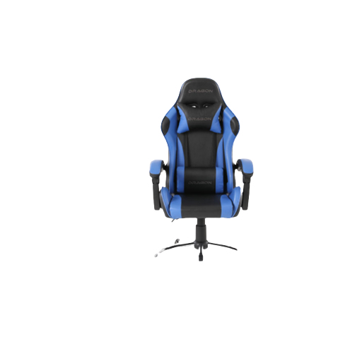 Silla gamer ergonómica modelo falkor color negro azul ne-461a