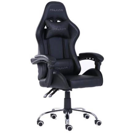 Silla gamer ergonómica modelo falkor ne-461n reclinable 135 grados hasta 10 cm respaldo 80cm asiento 55cm x 46 cm altura 125cm z 135 cm