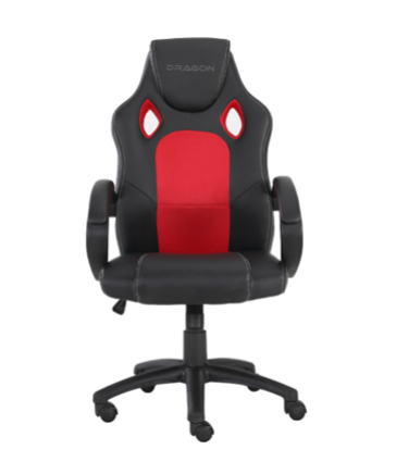 Silla gamer ergonómica modelo shenron color negro-rojo ne-463nr