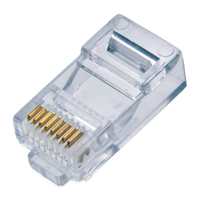 Conector red rj45 qian nw5100 - rj-45, transparente, 1 gbit/s