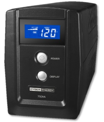 No-break cyberpower om750atlcd - 750 va, 375 w, 8 h, negro