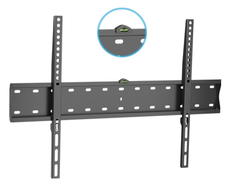 Soporte de pared fijo ovaltech ovtv-f3270p para tv de 32 pulgadas a 70 pulgadas (resistencia 40kgs)