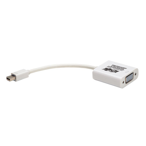 Adaptador convertidor tripp-lite p137-06n-vga - color blanco, mini displayport, macho/hembra