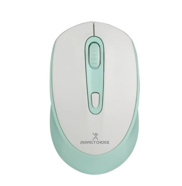 Mouse recargable perfect choice pc-045076 - blanco, usb, 800/1200/1600 dpi