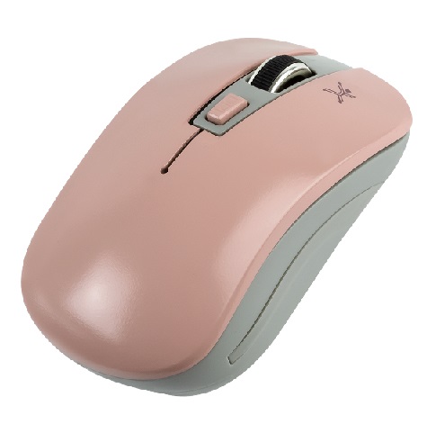 Mouse inalámbrico perfect choice essentials - rosa, inalámbrico, 800/1200/1600 dpi